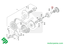 mezziFRIZIONE ORIGINALE QUAD ARCTC CAT 0823-484 esploso(4)